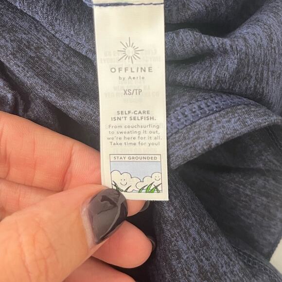 OFFLINE By Aerie The Hugger Midi Skirt in Royal Navy Women's sz. XS High Waist - Picture 7 of 7